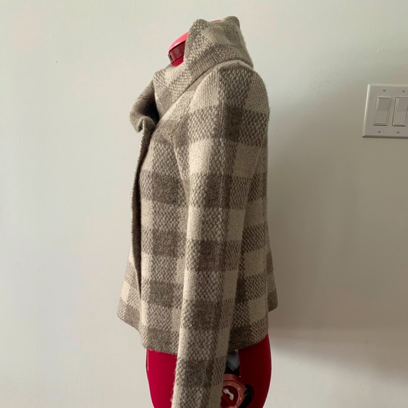 ELLEN TRACY FUNNEL NECK SWEATER JACKET - Picture 5 of 7